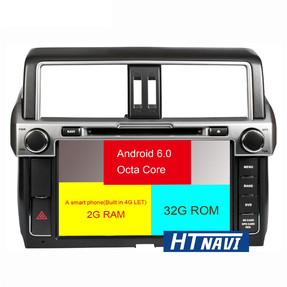 HTNAVI Reproductor multimedia para coche para Toyota Prado 2014-2016