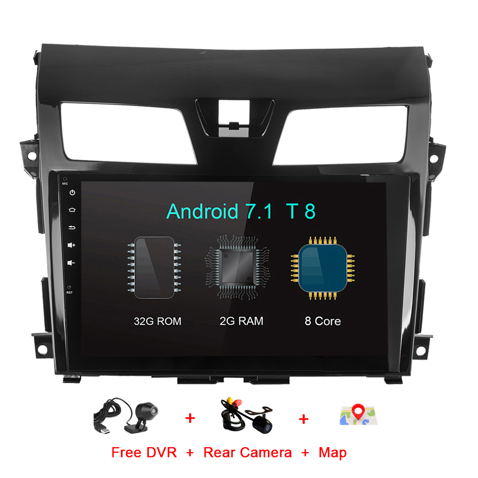 HTNAVI Reproductor multimedia para coche para Nissan Teana/Altima 2013-2015