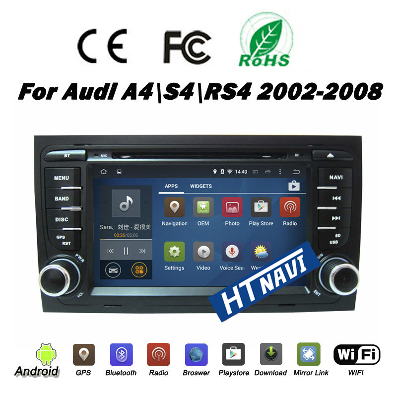 HTNAVI Car Multimedia Player For Audi A4/S4/RS4 2002-2008