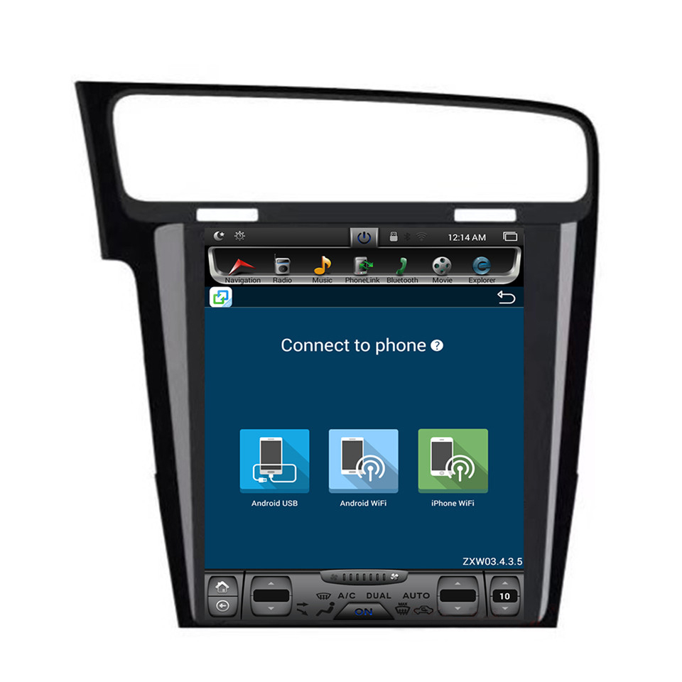 HTNAVI Player multimídia para carro para Volkswagen Golf 7 2013-2015