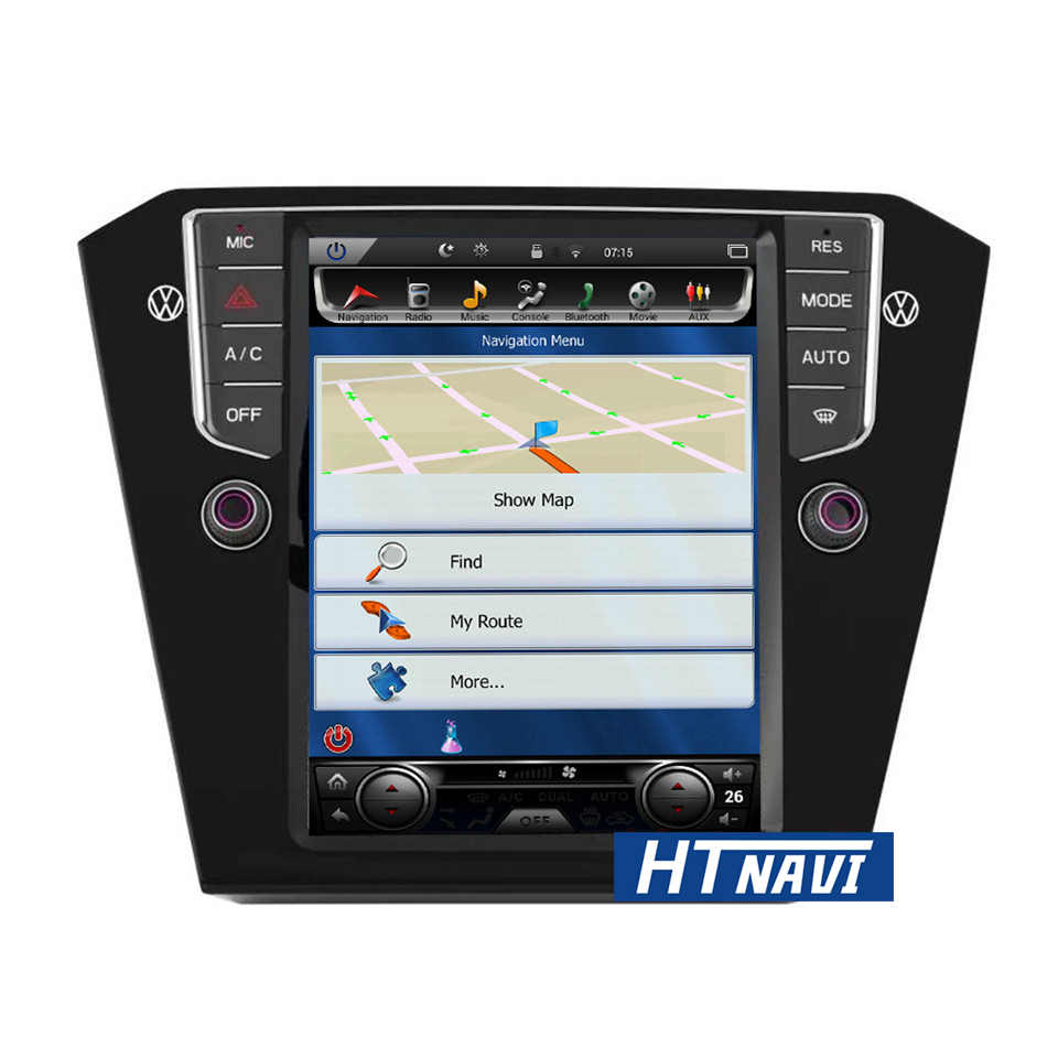 HTNAVI Player multimídia para carro para Volkswagen Passat 2015-2017