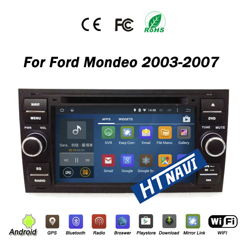 HTNAVI Player multimídia para carro para Ford Mondeo 2003-2007