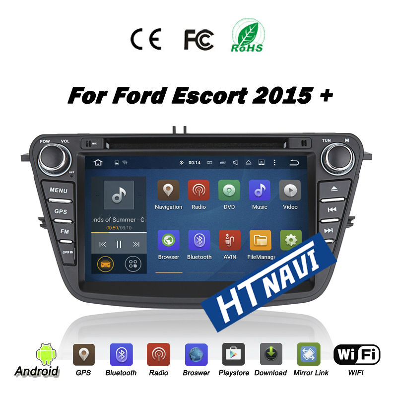 HTNAVI Reproductor multimedia para coche para Ford ecosport 2015-2018