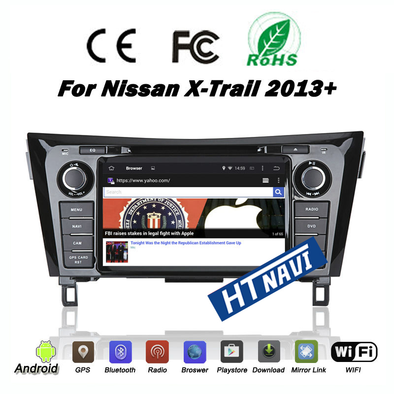 HTNAVI Автомобильный мультимедийный плеер для Nissan Qashqai/Xtrail 2013-2015