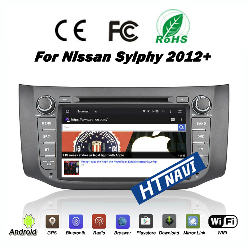 HTNAVI Player multimídia para carro para Nissan X-Trail 2013-2015