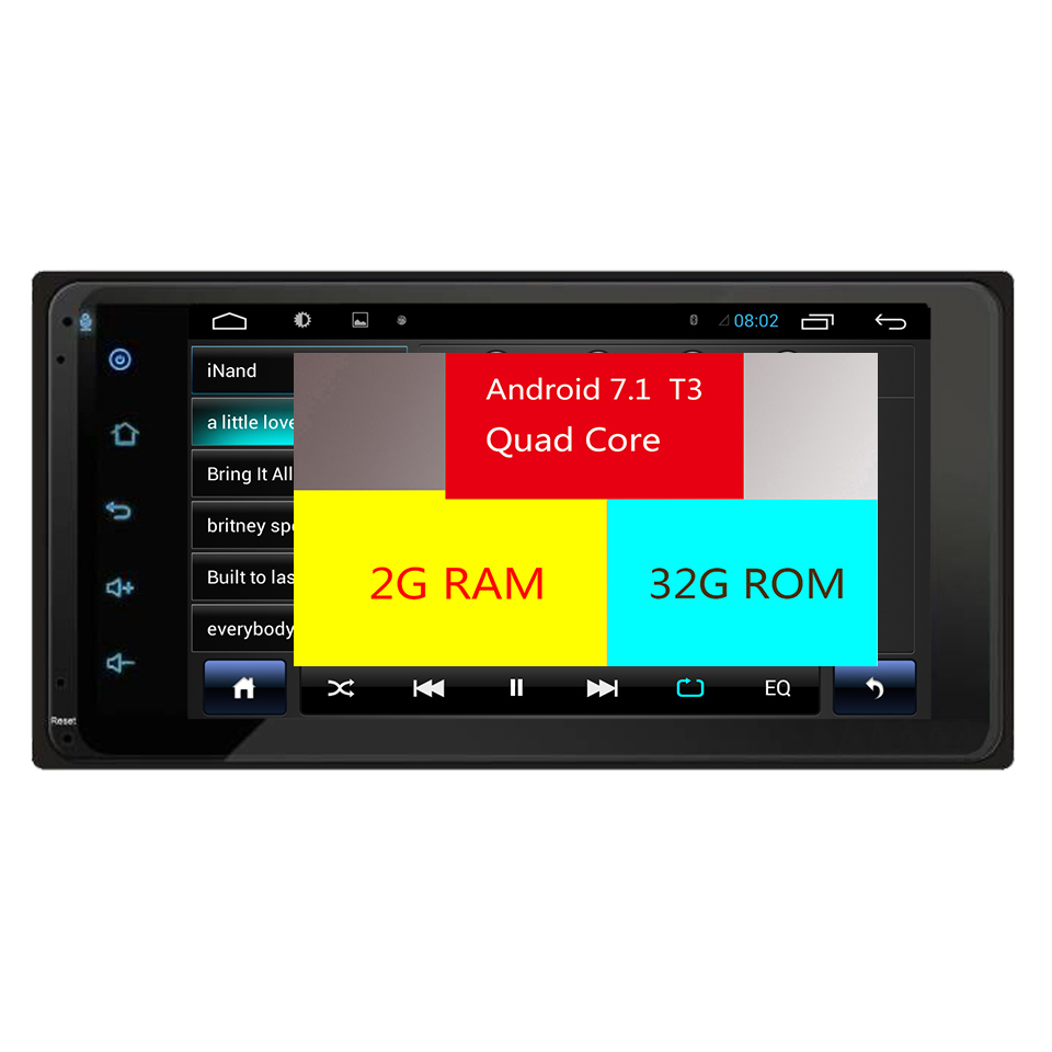 HTNAVI Car Multimedia Player For Toyota Universal(RAV4 Corolla Hilux Prado)