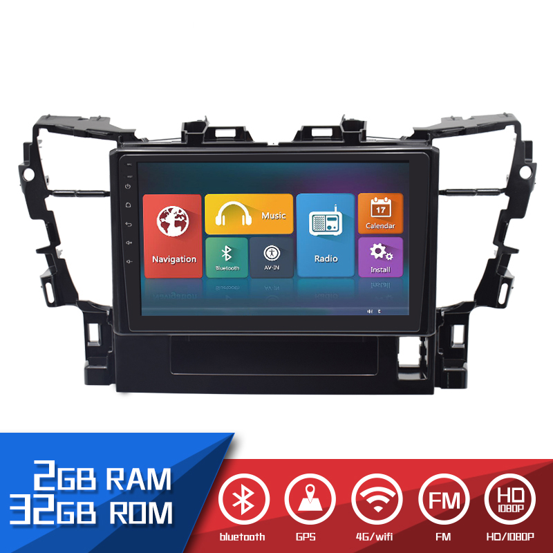 HTNAVI Car Multimedia Player For Toyota Alphard 2015-2018
