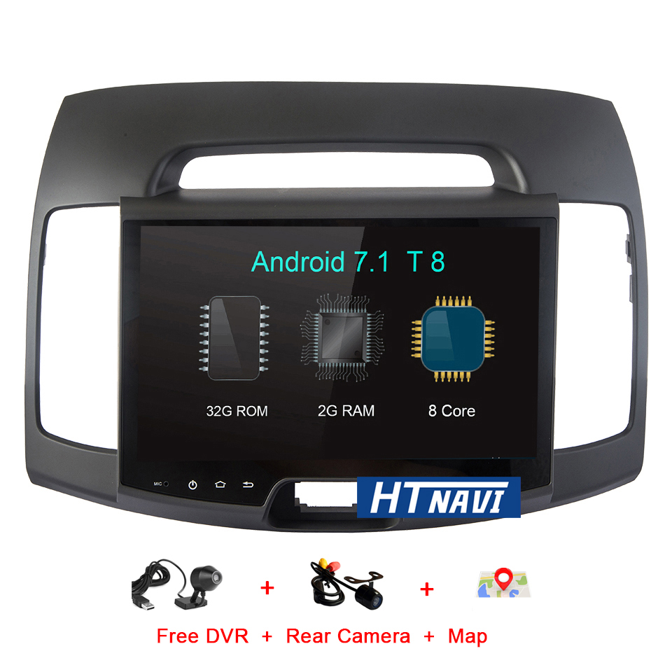 HTNAVI Player multimídia para carro para Hyundai Elantra 2007-2011