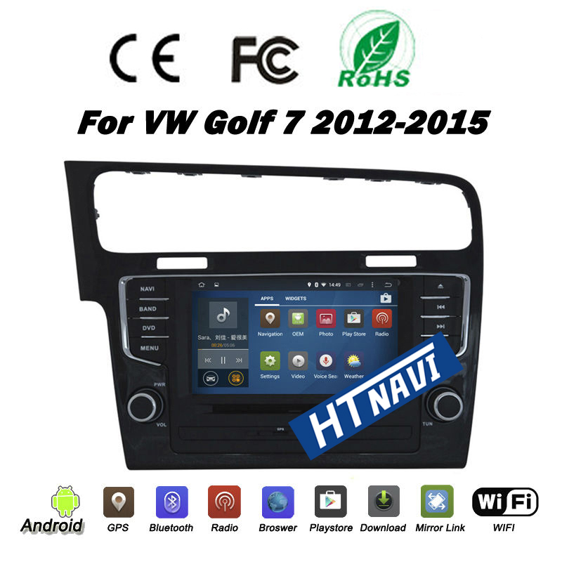 HTNAVI 자동차 멀티미디어 플레이어 VW Golf 7/MK7 2013-2015
