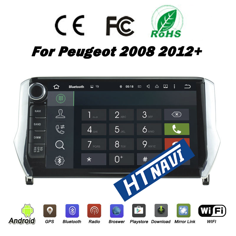 HTNAVI Car Multimedia Player For Peugeot 2008 2012-2016