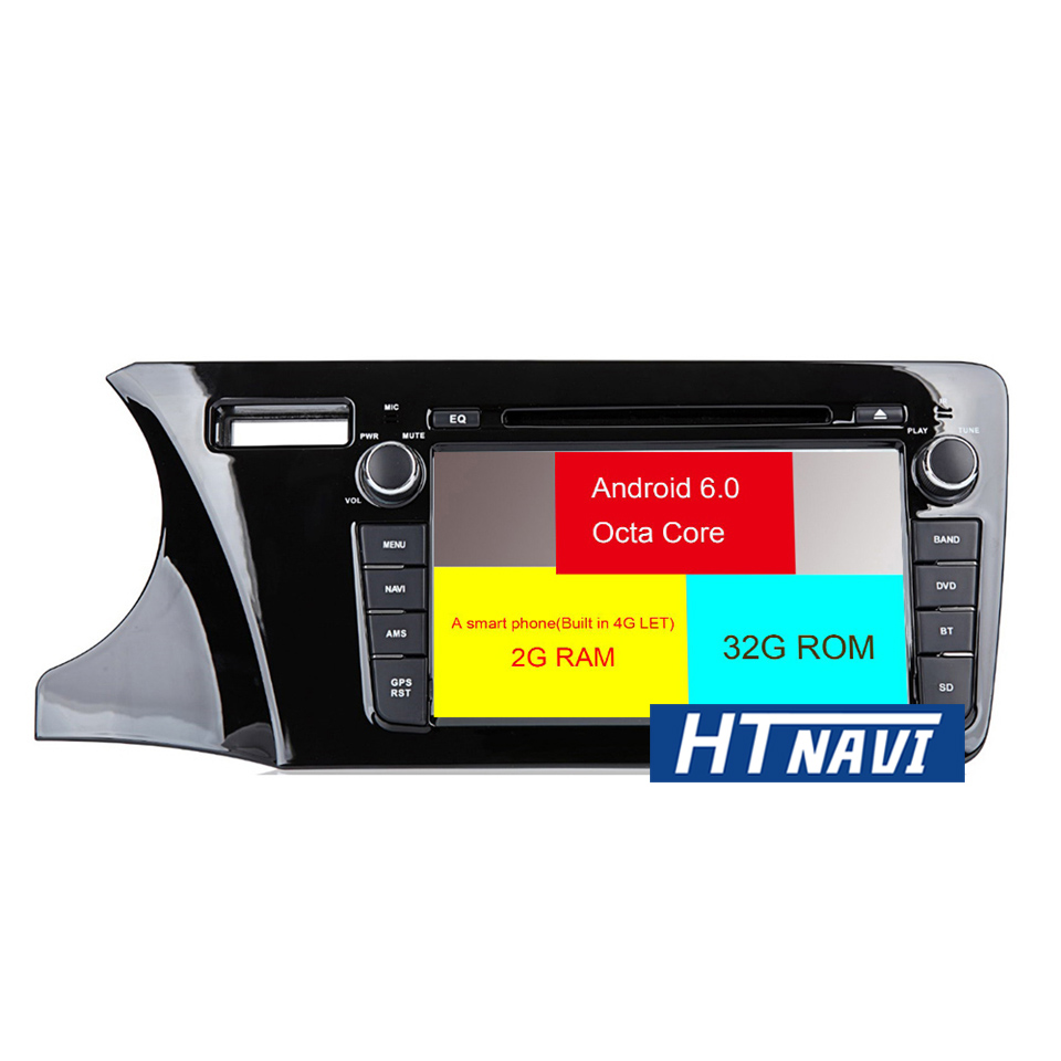 HTNAVI Автомобильный мультимедийный плеер для Honda City 2014-2017