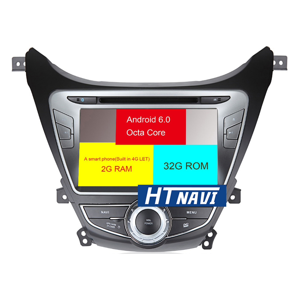 HTNAVI Car Multimedia Player For Hyundai Elantra 2011-2013
