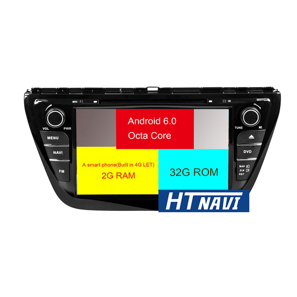 HTNAVI Car Multimedia Player For Suzuki S Cross/SX4 2014-2017