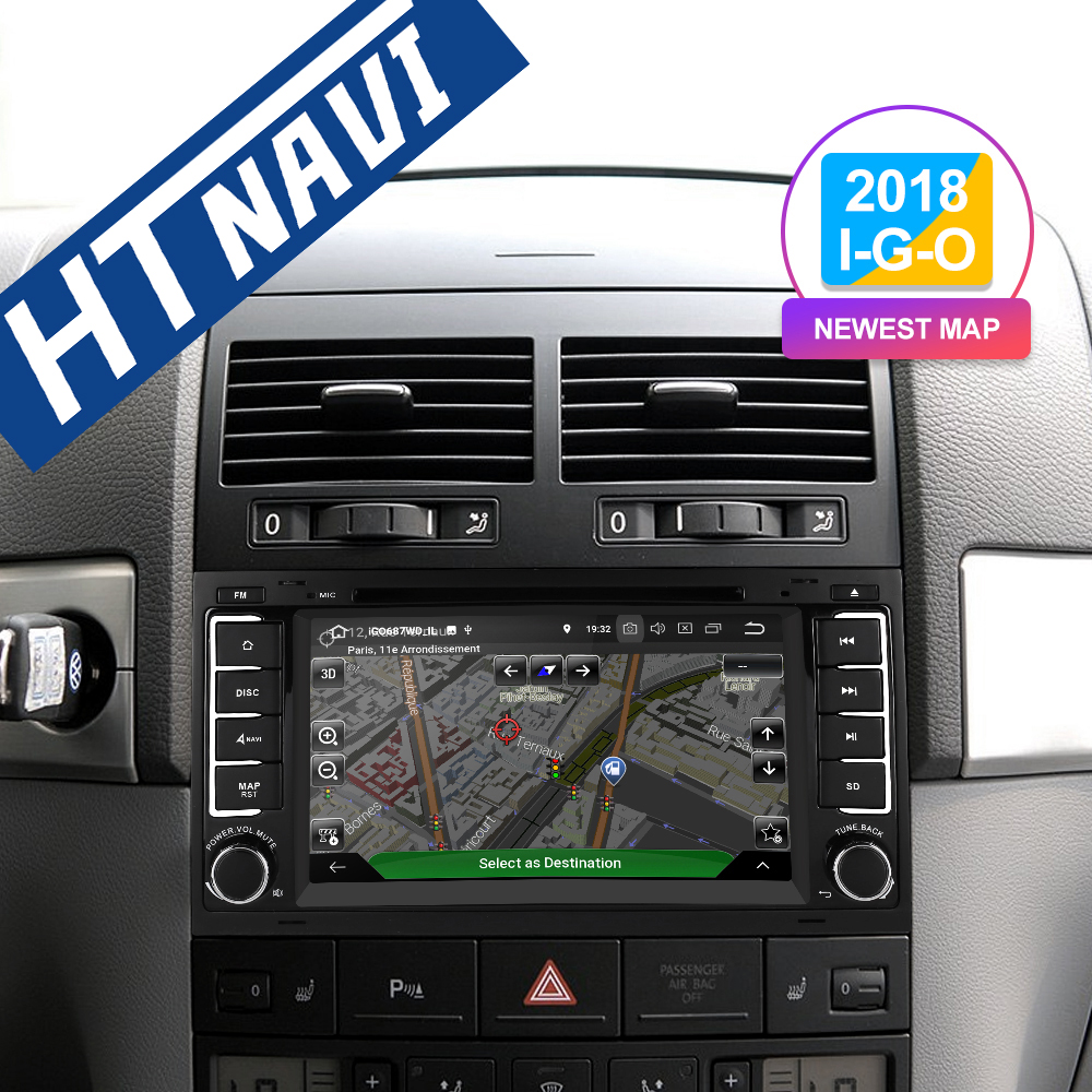 HTNAVI Auto-Multimedia-Player für Volkswagen Touareg/Transporter T5 2004-2011